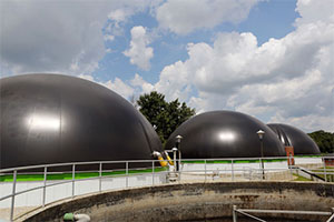 Digesters at Wooster facility.  (Gus Chan / The Plain Dealer)